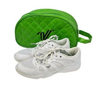 Varsity A41 Girls Cheerleading Shoes  Size 2Y White Flexible Cheer